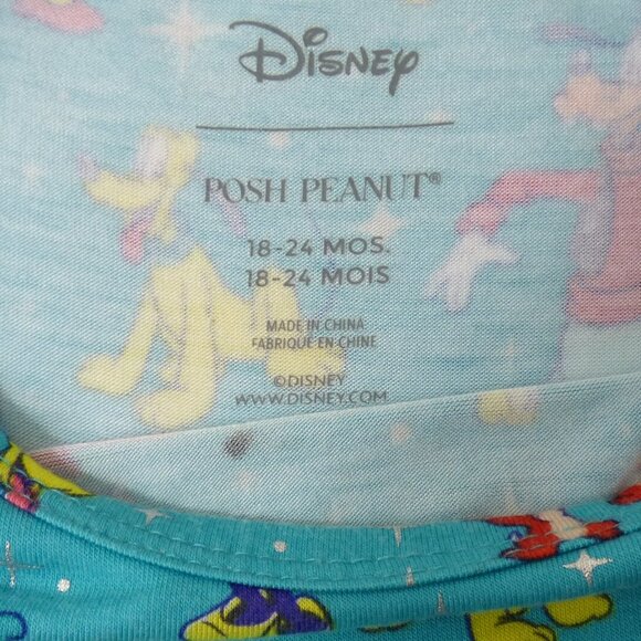 Posh Peanut Disney 100 Years of Wonder Bamboo Bodysuit Dress, Size 18-24 Months - Picture 3 of 4